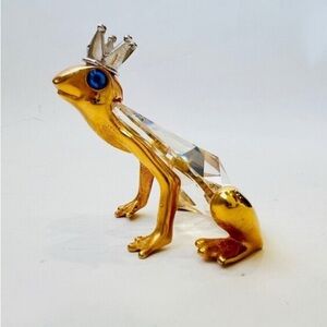 Swarovski Rare Crystal Trimlite Strass Giftware 3" frog Prince